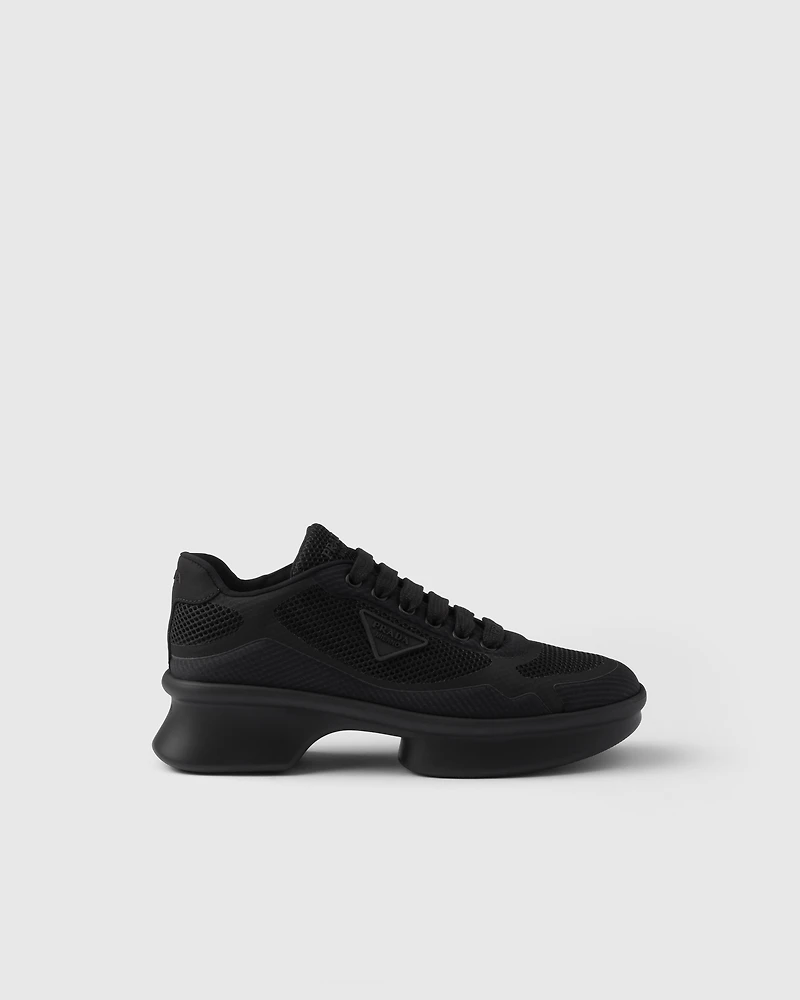 Re-Nylon and mesh fabric sneakers