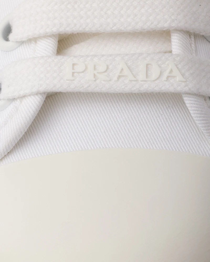 Cotton gabardine sneakers