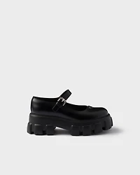 Brushed leather Monolith Mary Janes