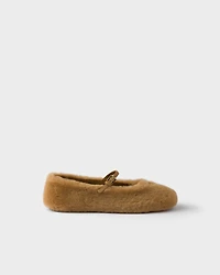 Shearling ballerinas
