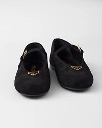 Suede ballerinas