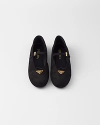 Suede ballerinas