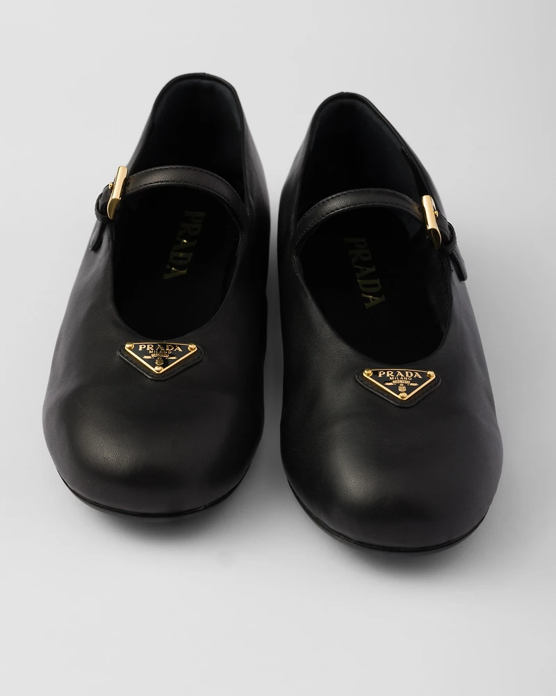 Nappa leather ballerinas