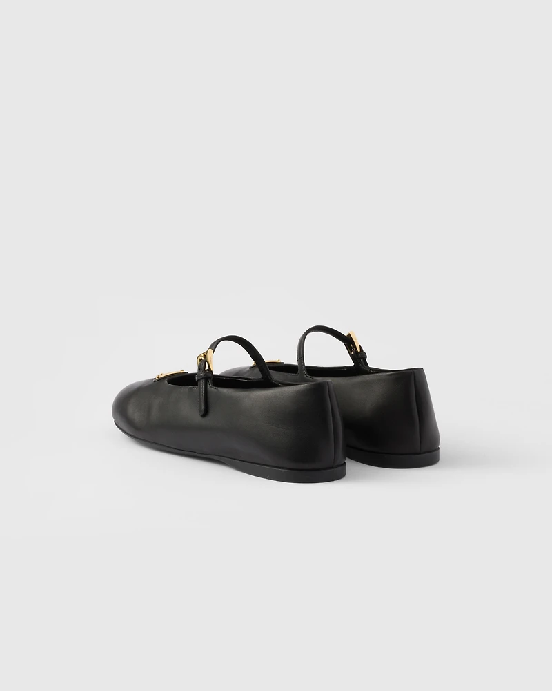 Nappa leather ballerinas
