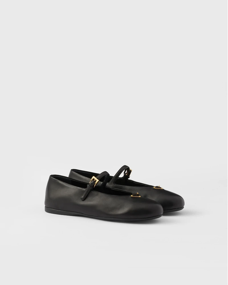 Nappa leather ballerinas