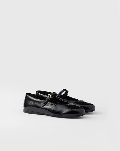 Naplak patent leather ballerinas