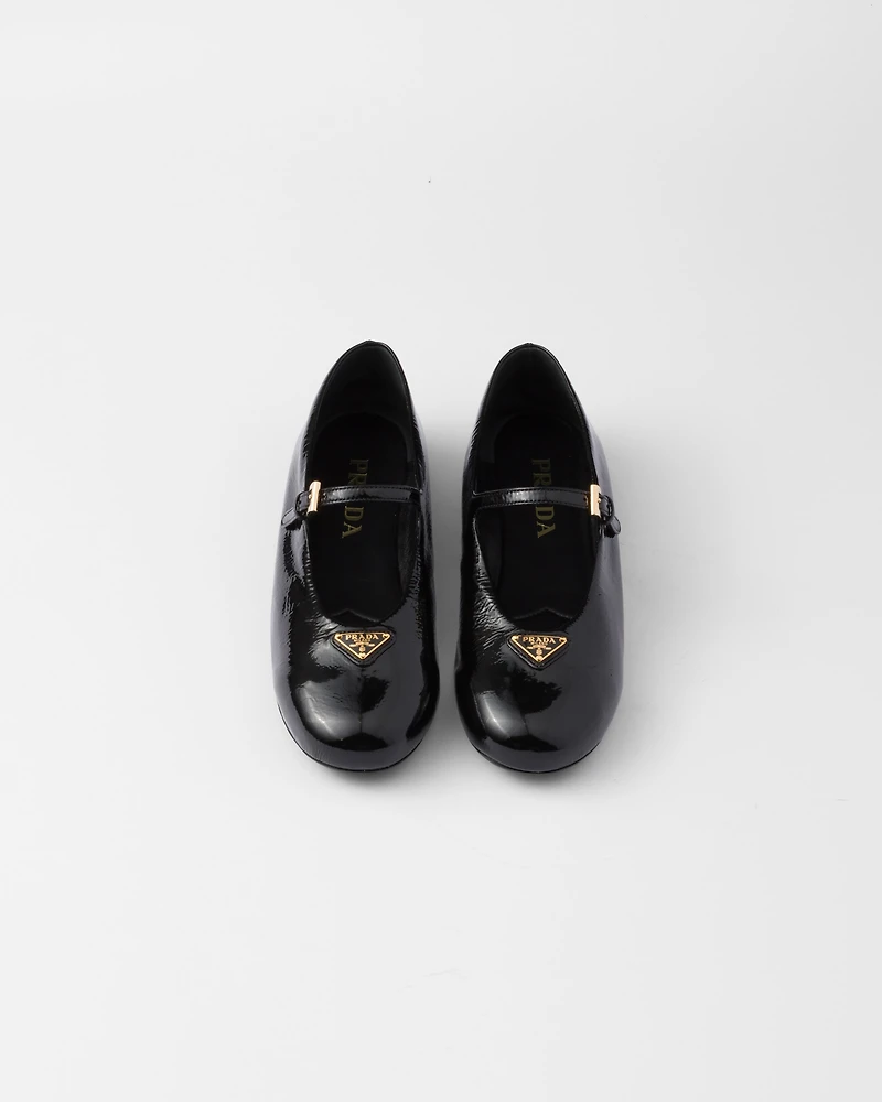 Naplak patent leather ballerinas