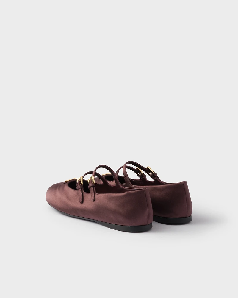 Satin ballerinas