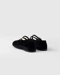 Velvet ballerinas