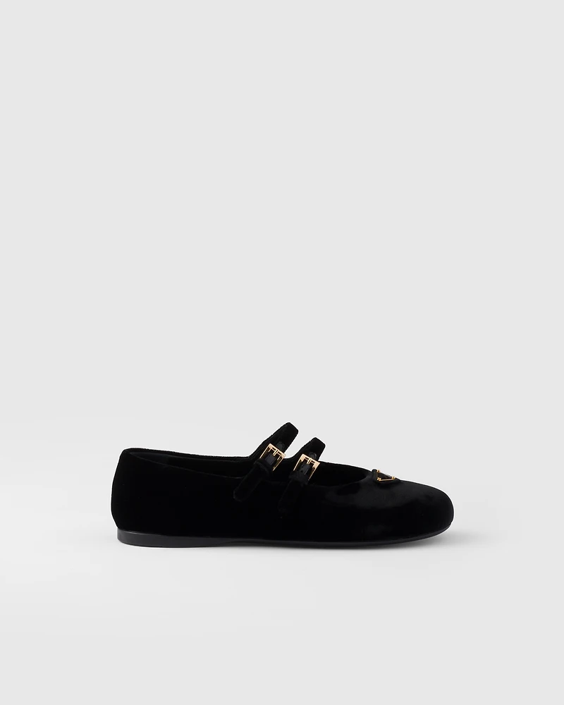 Velvet ballerinas