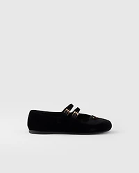 Velvet ballerinas