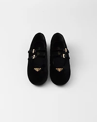 Velvet ballerinas