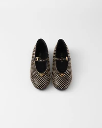 Nappa leather ballerinas with studs