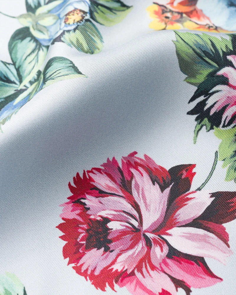 Printed silk twill scarf 90x90