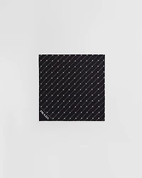 Printed silk twill foulard 90x90