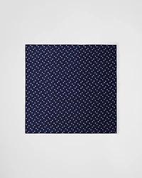 Printed silk twill scarf 90x90