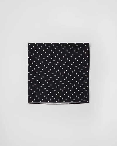 Printed silk twill scarf 90x90