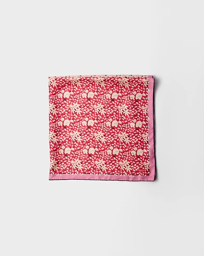 Printed silk twill scarf 90 x 90