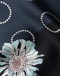 Printed silk twill scarf 55x55