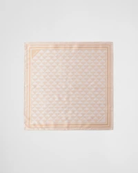 Printed silk scarf 55x55