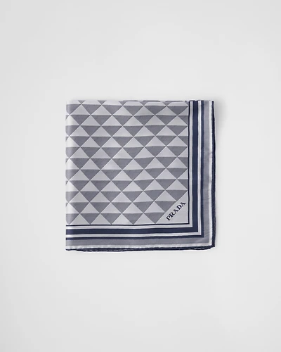 Printed silk scarf 55x55