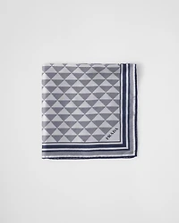 Printed silk scarf 55x55