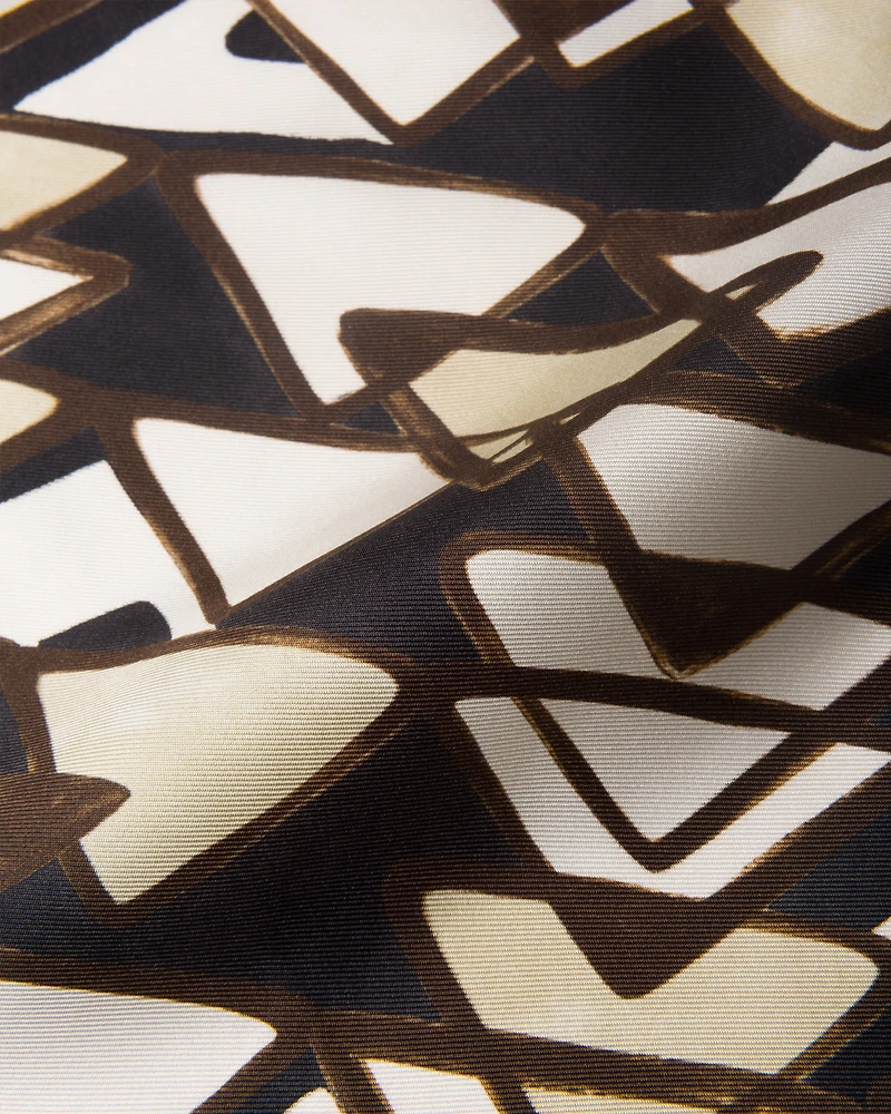 Printed silk twill scarf 55x55