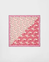 Printed silk twill scarf
