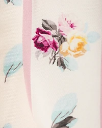 Printed silk twill skinny tie