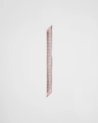 Printed silk twill skinny tie