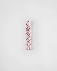 Printed silk twill skinny scarf