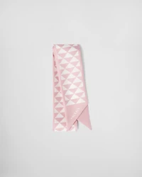 Printed silk tie