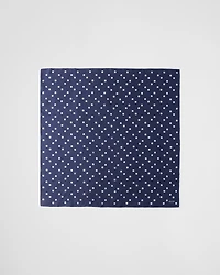 Printed silk twill scarf 65x65