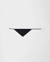 Re-Nylon and leather scarf