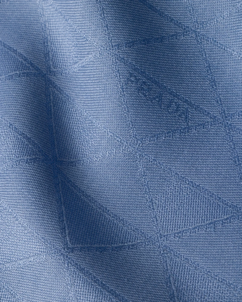 Symbole silk and wool jacquard shawl