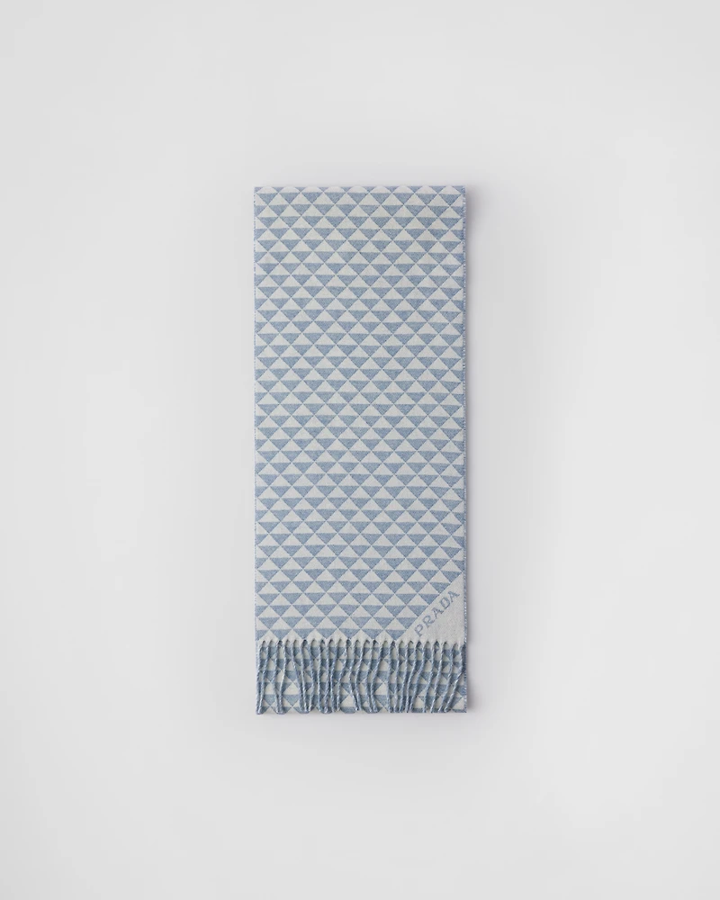 Symbole double wool and cashmere scarf