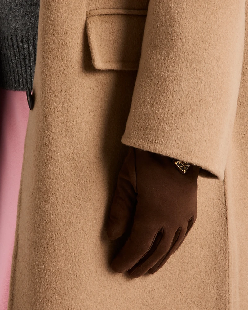 Suede gloves