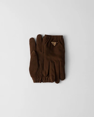 Suede gloves