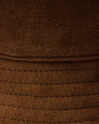 Suede bucket hat