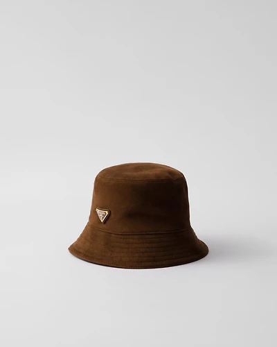 Suede bucket hat