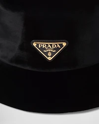 Velvet bucket hat