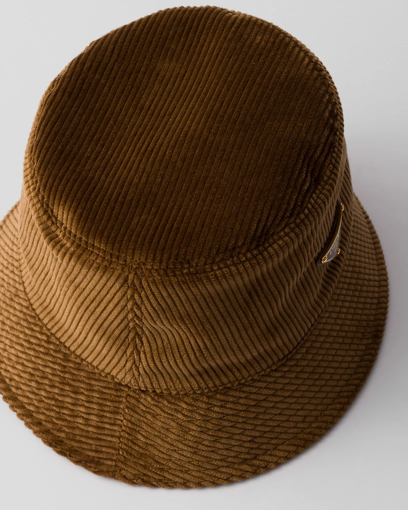 Corduroy bucket hat