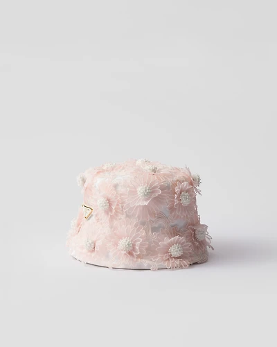 Guipure lace bucket hat