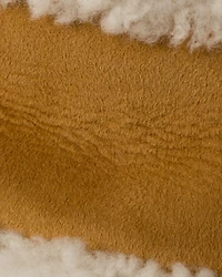 Suede shearling bucket hat