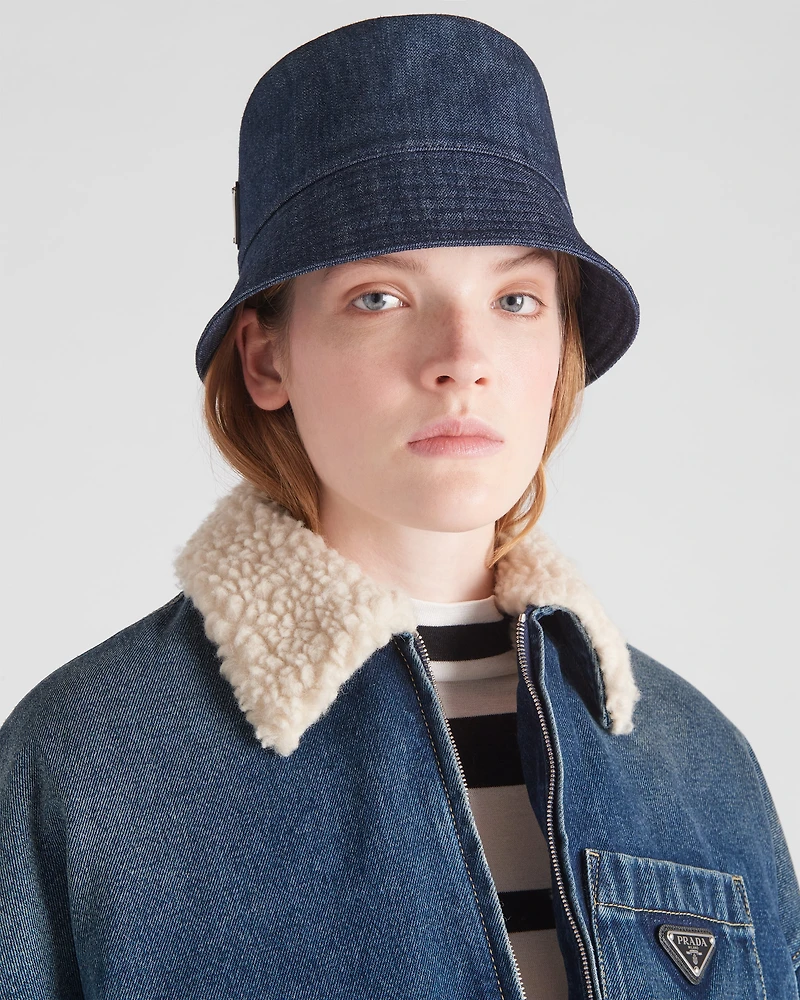 Denim bucket hat