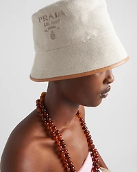 Linen blend bucket hat