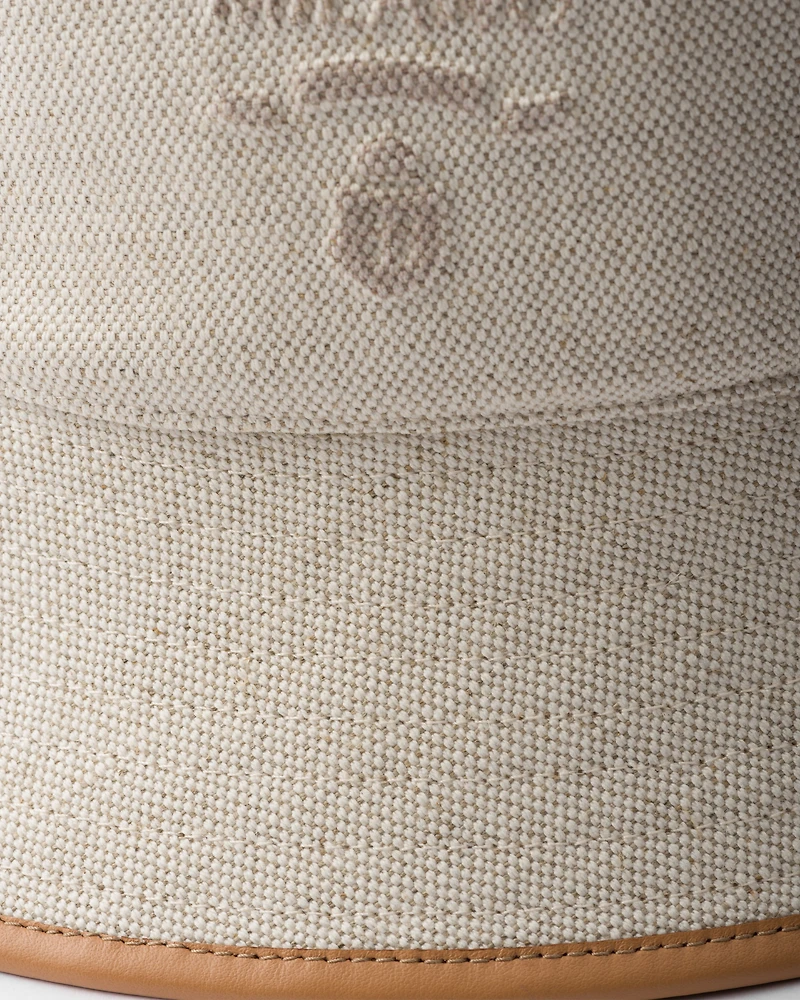 Linen blend bucket hat