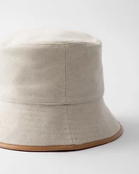 Linen blend bucket hat