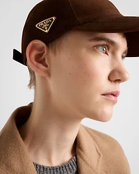 Suede baseball cap