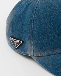 Denim baseball cap